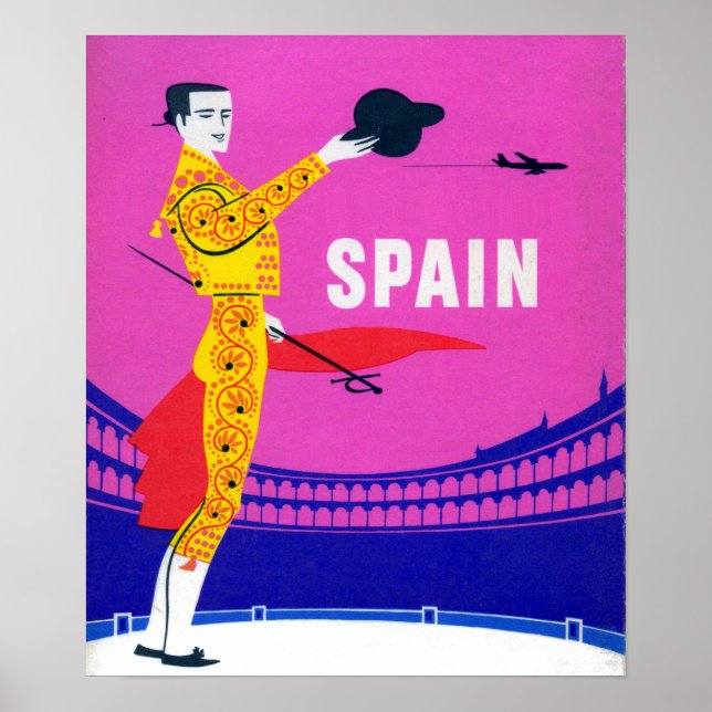 Torero-Bullfighter Vintag Spanien Poster (Vorne)