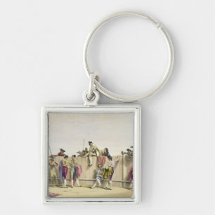 Toreros, die zwischen den Stieren, 1865 sich Schlüsselanhänger