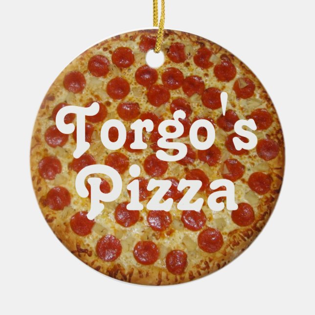 Torgos Pizza Keramik Ornament (Vorne)