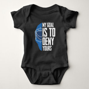 Torhüter der Funny Defense Goalie Ice Hockey Goal Baby Strampler