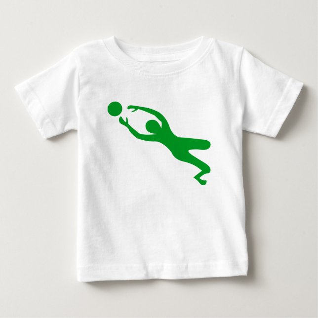 Torhüter - Grasgrün Baby T-shirt (Vorderseite)