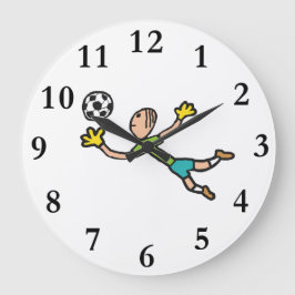 Torhüter Große Wanduhr