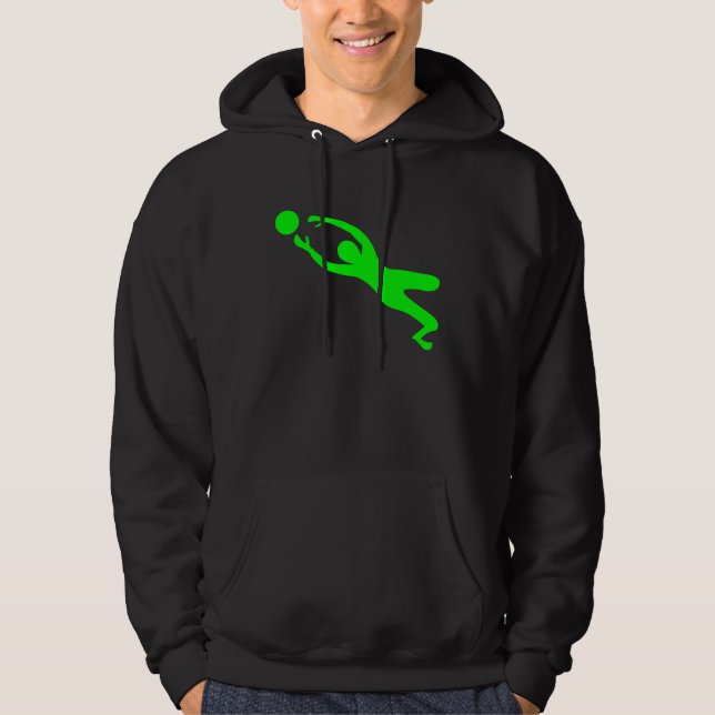 Torhüter - grün hoodie (Vorderseite)