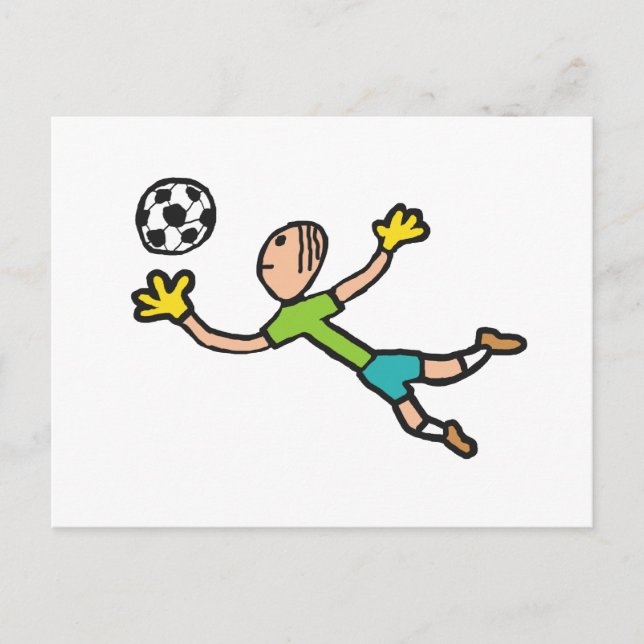 Torhüter Postkarte (Vorderseite)