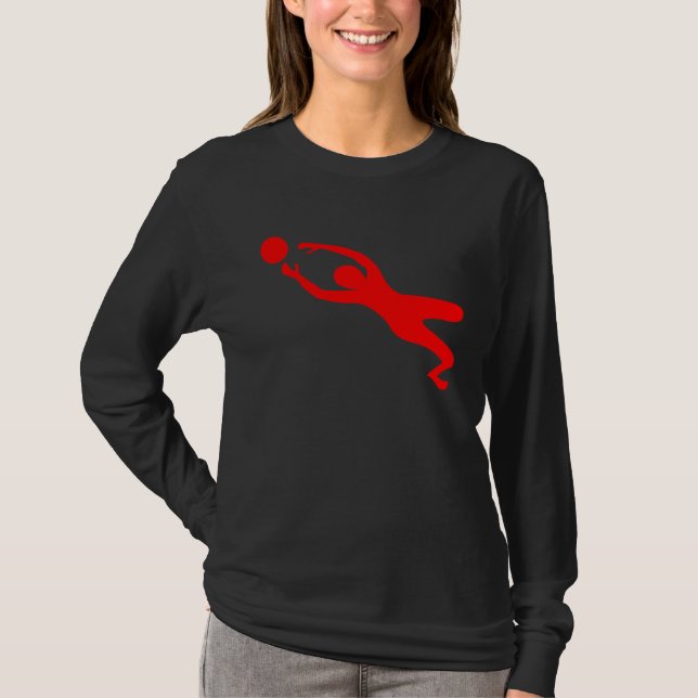 Torhüter - rot T-Shirt (Vorderseite)