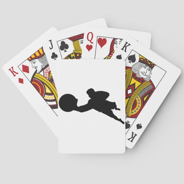 Torhüter-Silhouette Spielkarten (Rückseite)