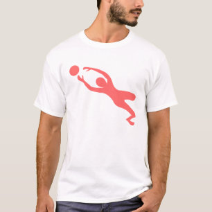 Torhüter - tropisches Rosa T-Shirt