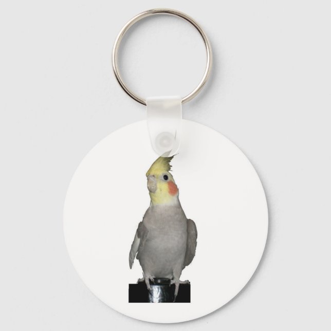 Tori das majestätische Cockatil Schlüsselanhänger (Vorderseite)