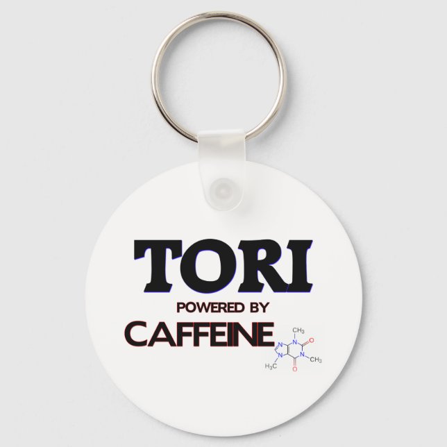 Tori mit Koffein Schlüsselanhänger (Vorderseite)