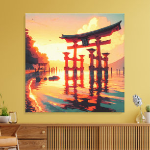 Torii des aufsteigenden Lichtes Leinwanddruck
