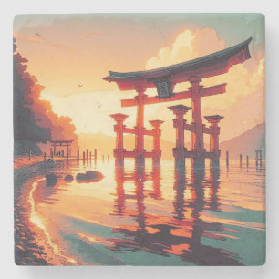 Torii des aufsteigenden Lichtes Steinuntersetzer