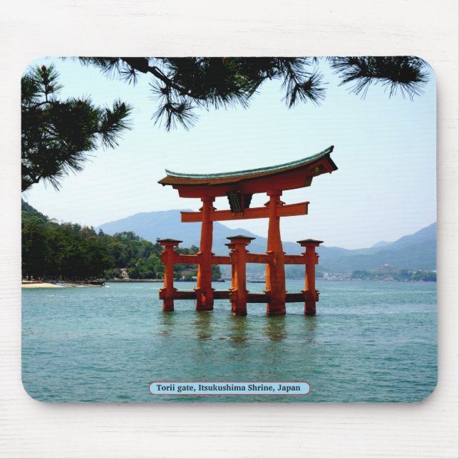 Torii gate, Itsukushima Shrine, Japan Mousepad (Vorne)