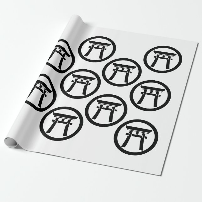 Torii im Kreis Geschenkpapier (Ungerollt)