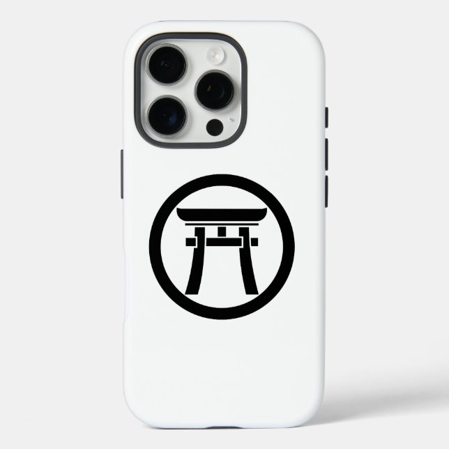 Torii im Kreis iPhone 16 Pro Hülle (Rückseite)