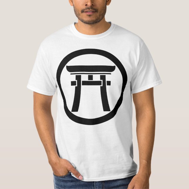 Torii im Kreis T-Shirt (Vorderseite)
