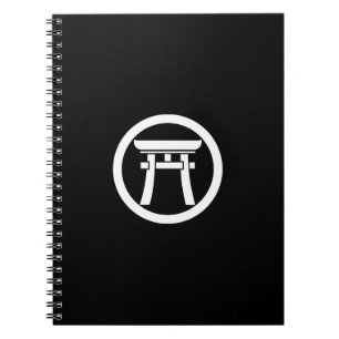 Torii in mittlerem Kreis Notizblock