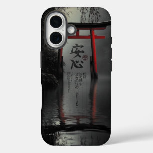 Torii Ruhe: Seelenfrieden in der Reflexion iPhone 16 Hülle