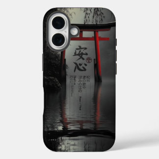 Torii Ruhe: Seelenfrieden in der Reflexion iPhone 16 Hülle