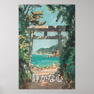 Torii-Tor-Küsten-Druck Shizuoka Japanisch Poster