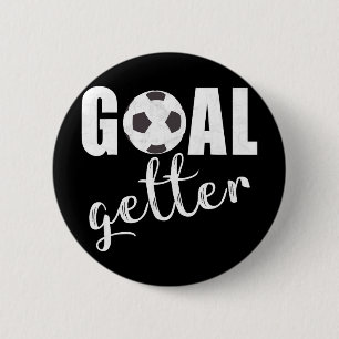 Torjäger Fußballspieler Sportteams Fußballgeschenk Button