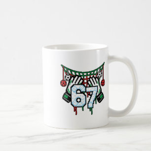 Tormann-Netz 67 Sport Pixel triefend lustig  Kaffeetasse