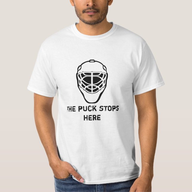 Tormannmaske, der Kobold stoppt hier T-Shirt (Vorderseite)