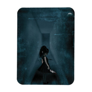 Tormented Gothic Girl Magnet