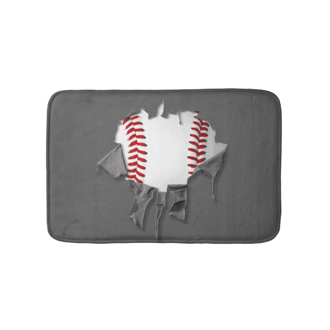 Torn Baseball Badematte (Vorderseite)