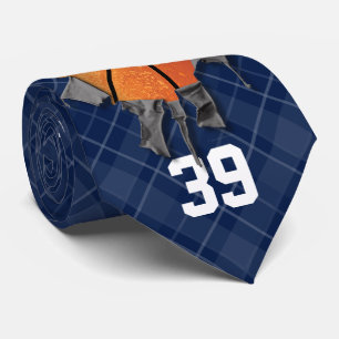 Torn Basketball (dunkel/personalisiert) Krawatte