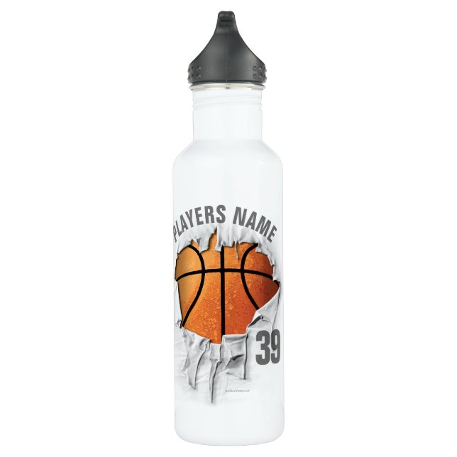 Torn Basketball Edelstahlflasche (Rechts)