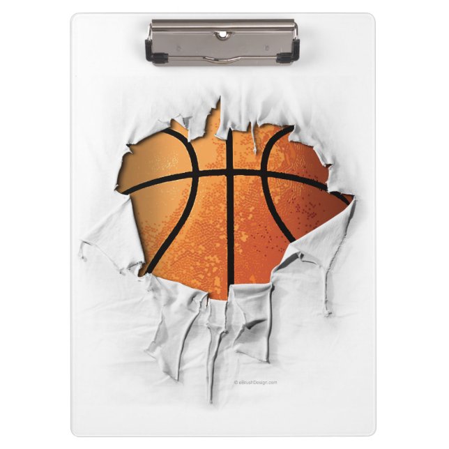 Torn Basketball Klemmbrett (Vorderseite)