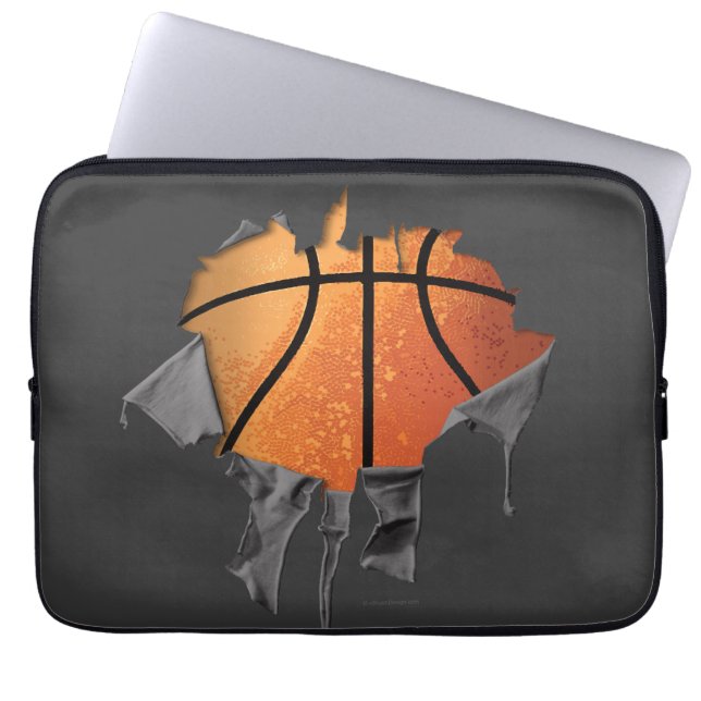 Torn Basketball Laptop Sleeve (Vorderseite)