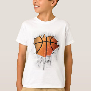 Torn Basketball (Nummer & Name) T-Shirt