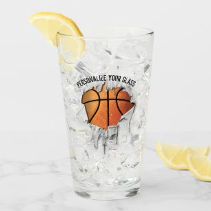 Torn Basketball (Personalisiert) Glas