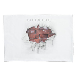 Torn Brick Wall Goalie (Fußball) Kissenbezug
