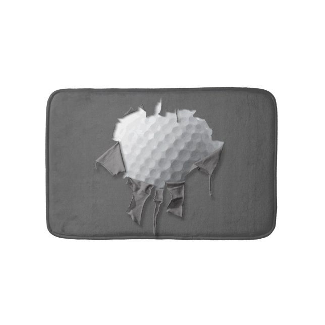 Torn Golf Ball Bad Mat Badematte (Vorderseite)