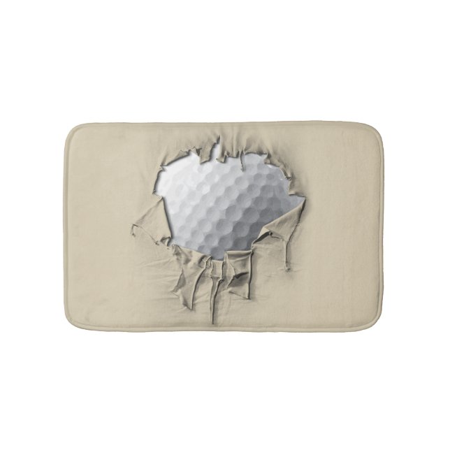 Torn Golf Ball Badematte (Vorderseite)