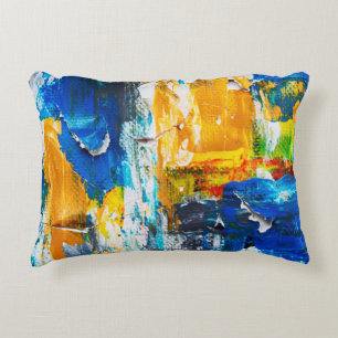 Torn Painting Easel Accent Pillow Dekokissen