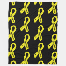 Torn Ribbon/Badass...Endometriose Fleece Blanket