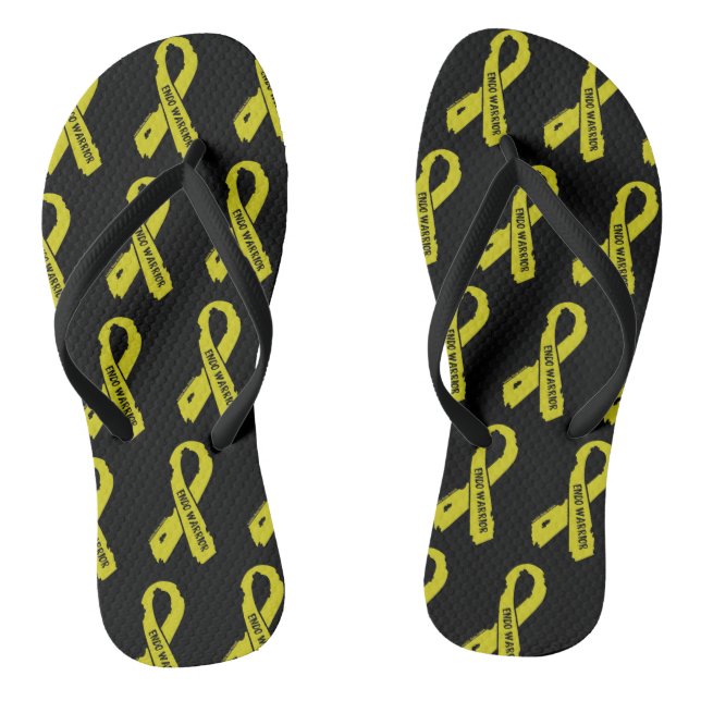 Torn Ribbon/Krieger...Endometriose Flip Flops (Fußbett)