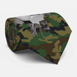 Torn Soccer (Camouflage/personalisiert) Neck Tie Krawatte
