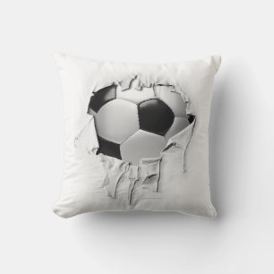 Torn Soccer Weiße Kissen