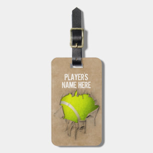 Torn Tennis (Personalisiert) Gepäckanhänger