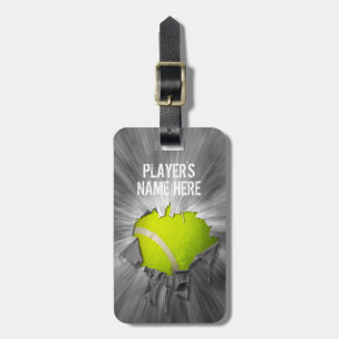 Torn Tennis (Personalisiert) Gepäckstück Gepäckanhänger