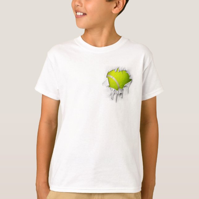 Torn Tennis T - Shirt (Vorderseite)