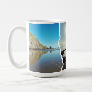 Torn Triptych Auckland West Coast View Kaffeetasse