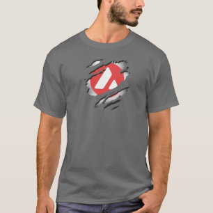 Tornabbild mit Logo-Darstellung unten T-Shirt