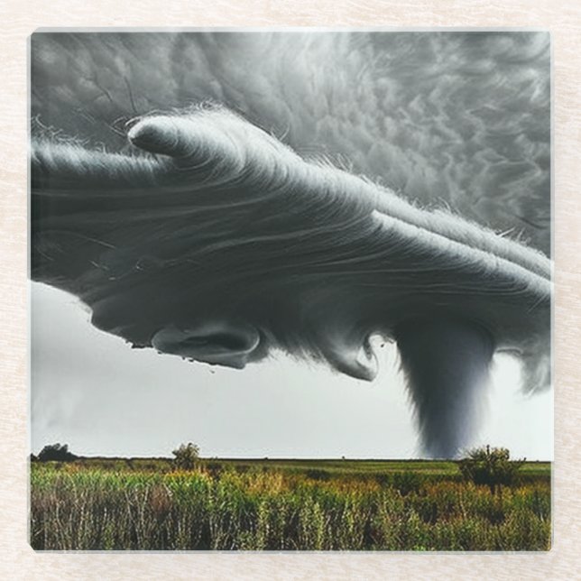 Tornado Art Untersetzer (Vorderseite)
