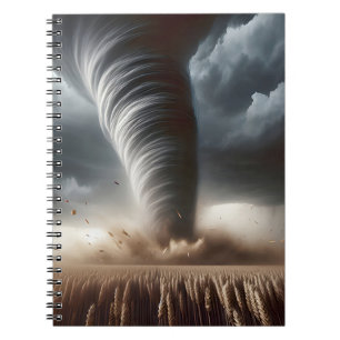 Tornado auf einem Gebiet im Mittleren Westen Notizblock