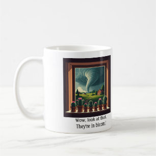 Tornado-Fenster Sill-Kaktus-Tasse Kaffeetasse